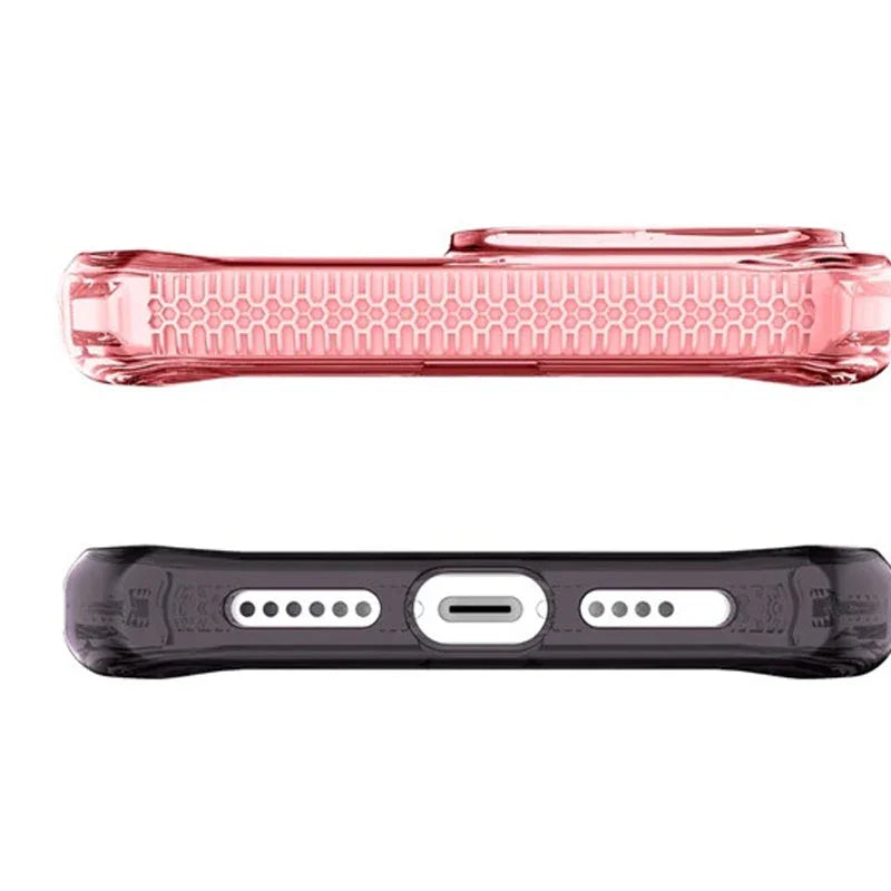 Itskins Supreme Prism iPhone 13 Pro Max Cover - Light Pink And Grey - Tashqila Itskins Supreme Prism iPhone 13 Pro Max Cover - Light Pink And Grey - Tashqila